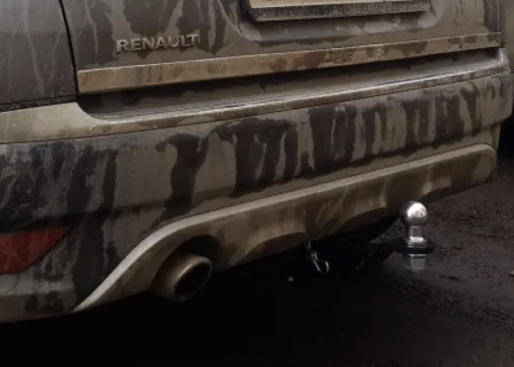 Фаркоп с унив. электрикой Смарт на Renault Duster 2010-2021, Nissan Terrano 2014-2022, Renault Kaptur 2016-2022 FA 0170-E, Бизон