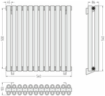Сунержа Эстет-00 500х540 12 секций
