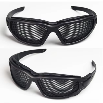 Очки защитные Wosport сетка в чехле (черный)