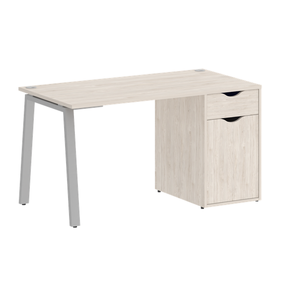 Home Office Стол письменный VR.SP-3-138.1.A Денвер Светлый/Металл Серый 1380*720*750