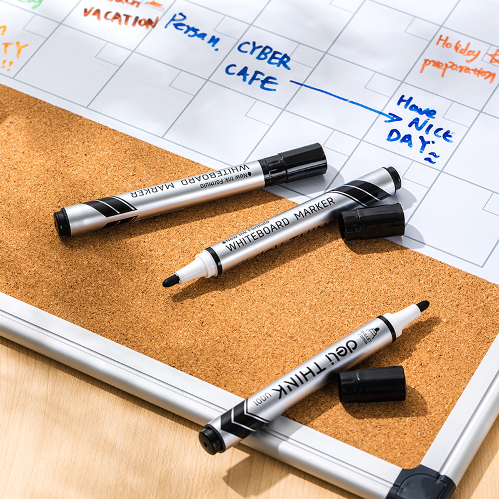 Маркер для доски DELI "Think" EU00120, черный