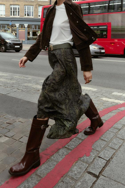 ZARA ЮБКА МИДИ ИЗ ТКАНИ С АНИМАЛИСТИЧЕСКИМ ПРИНТОМ И РЕМНЕМ, РАЗНОЦВЕТНЫЙ