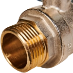 Кран шаровой полнопроходной STOUT - 1" (НР/НР, PN40, Tmax 150°C, ручка-рычаг черная)