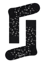 Носки унисекс Pins Sock с принтом в виде скрепок (Размер: 29) (Цвет: черный)