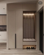 Мягкие панели и сиденье в прихожую