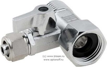 Кран для подключения питьевых систем 1/2"-3/8"-1/2" Барьер