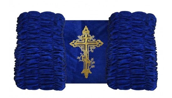 Обивка внешняя бархат СИННЯ Термокрест золото