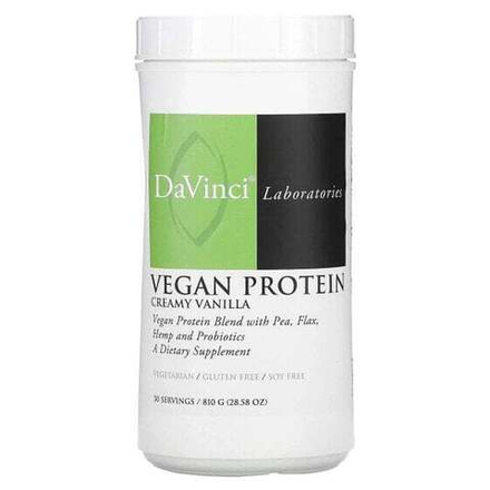 Растительный протеин DaVinci Laboratories of Vermont, Vegan Protein, крем со вкусом ванили, 810 г (28,58 унции)