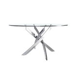 Стол обеденный Angel Cerda F2133 /1061 стеклянный Ø110