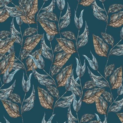 Текстурные листья на темном фоне