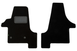 Коврики в салон для VOLKSWAGEN Transporter (T5) 2003-2009, 2009-2015, фургон, 2 шт. (текстиль) KLEVER02511101210KH
