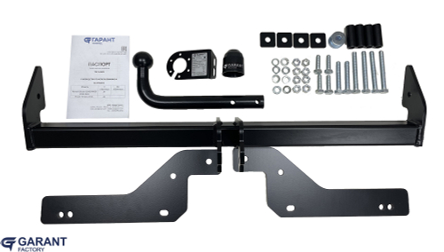 Фаркоп Гарант на Nissan Terrano G-R001 (с 2014 г.в. ) (паспорт и сертификат в комплекте)(без электрики)