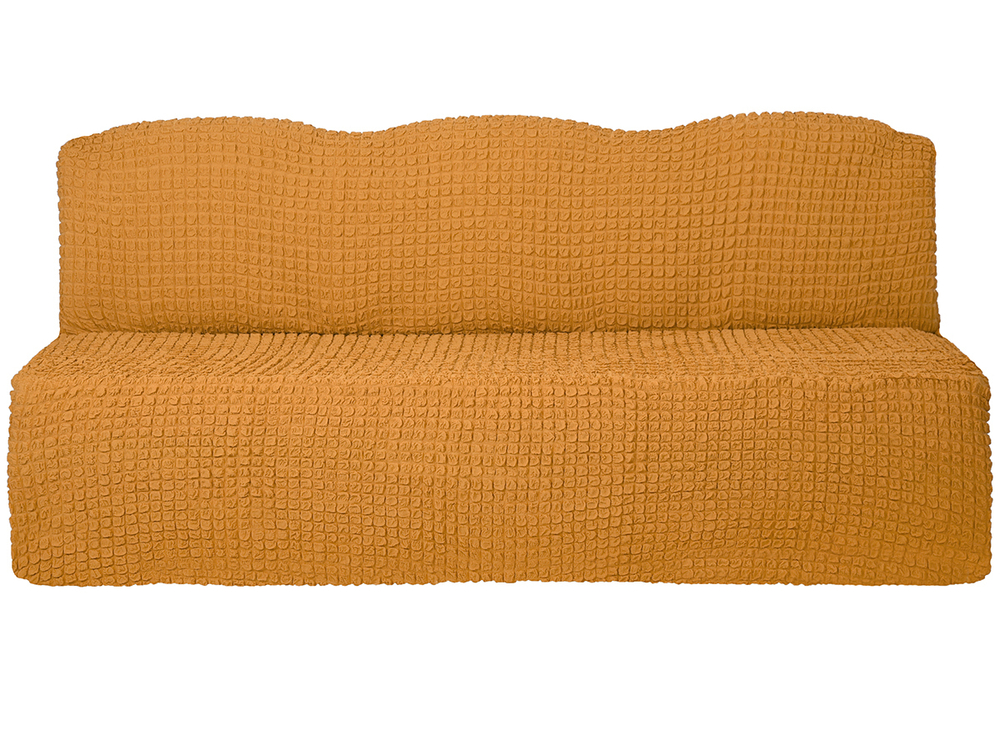Чехол на трехместный диван без подлокотников Модерн, цвет Горчичный