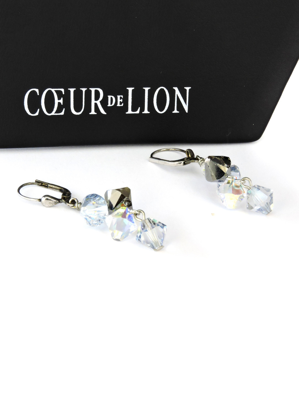 4489 Coeur de Lion серьги с кристаллами Сваровски.