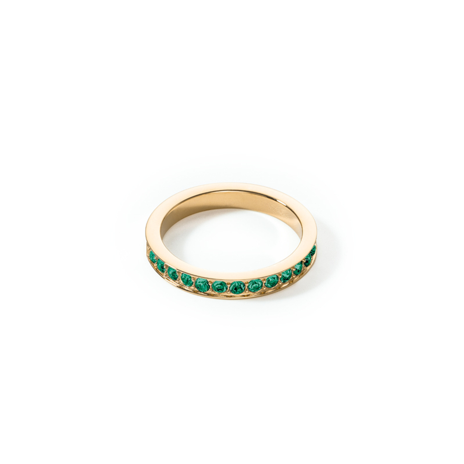 Кольцо Coeur de Lion Dark Green-Gold 0127/40-0549 54