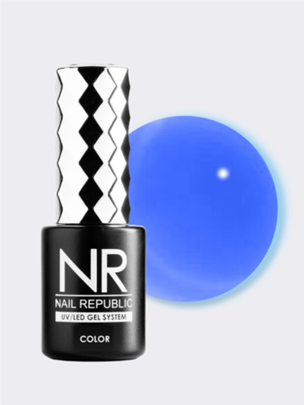 NR Гель-лак Витраж 554 синий, 10мл