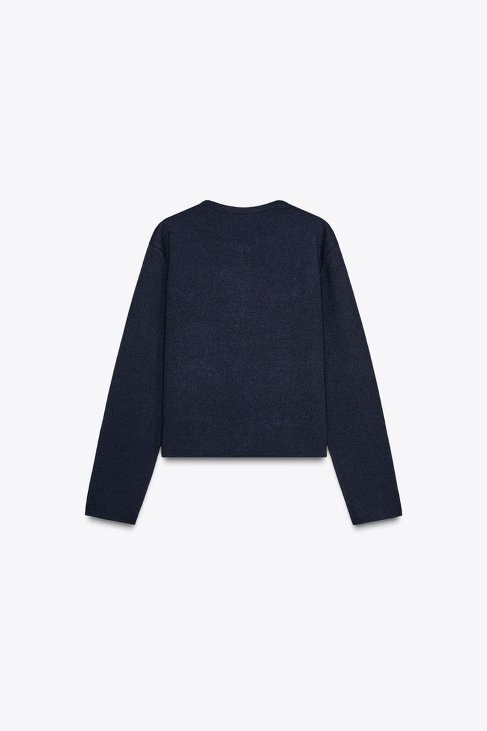 ZARA КАРДИГАН С ЗОЛОТИСТЫМИ ПУГОВИЦАМИ, МОРСКОЙ СИНИЙ