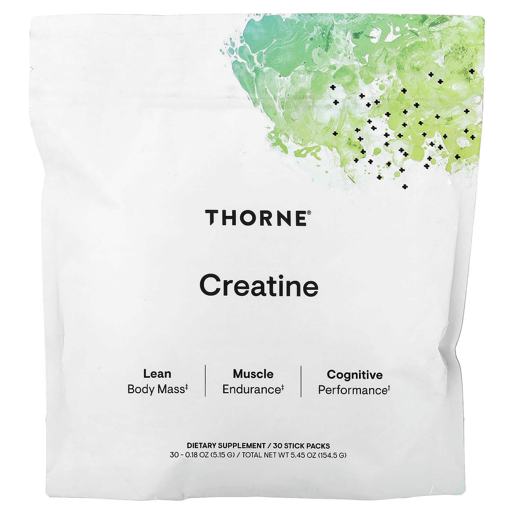 Thorne, Креатин, 30 пакетиков в стиках по 5,15 г (0,18 унции)