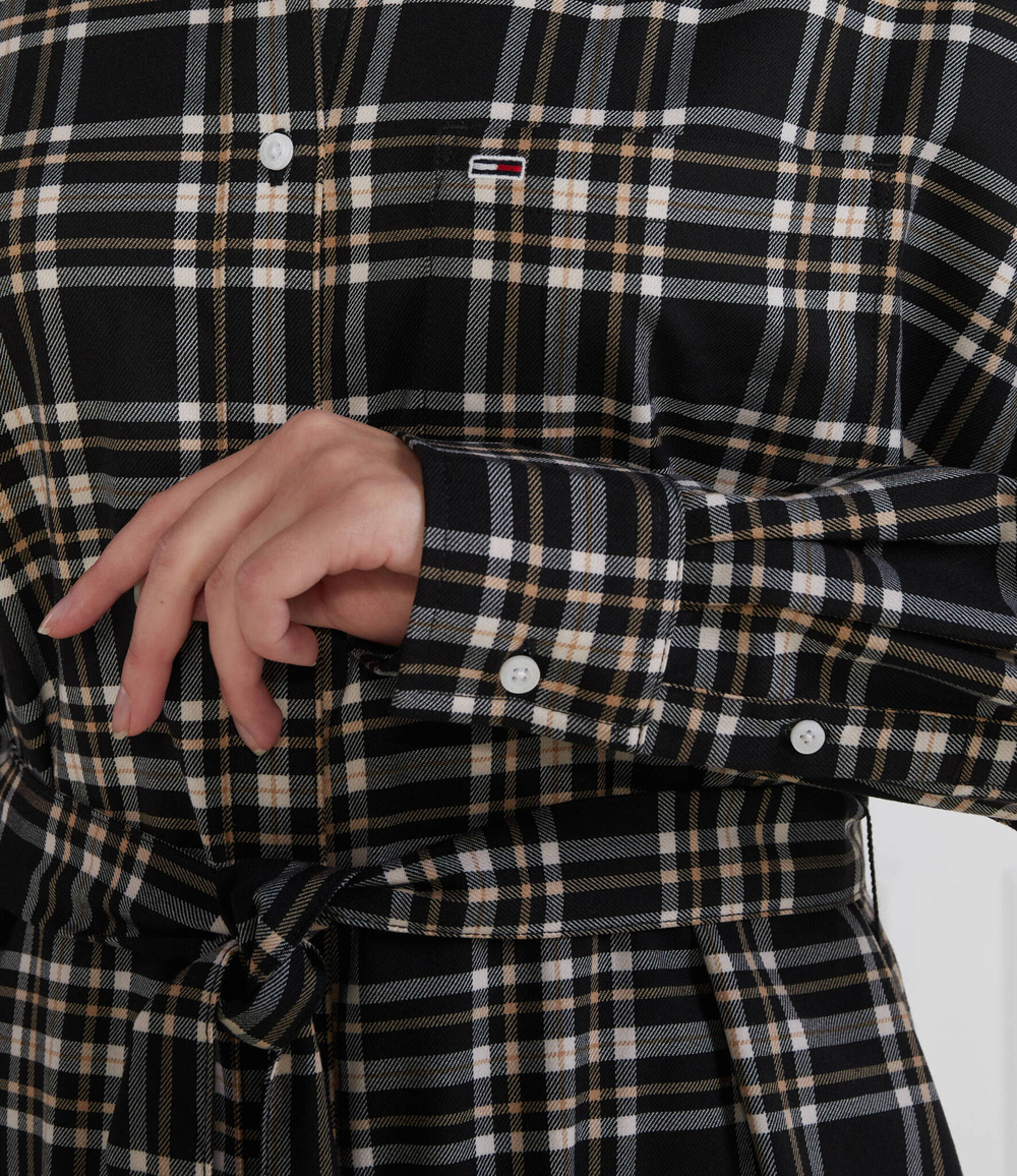 Платье с ремешком TJW CHECK BELOW Tommy Jeans - черный(DW0DW16850)