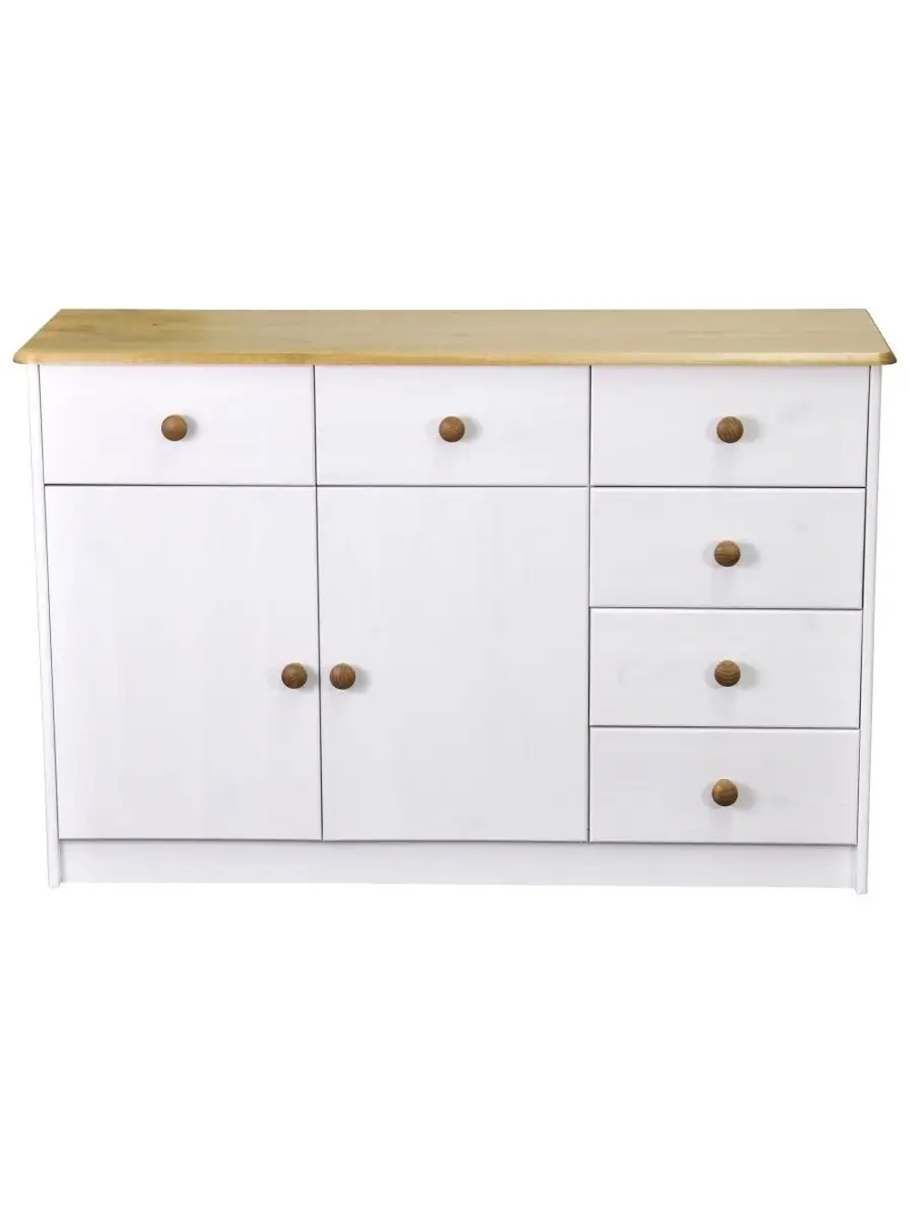 Комод большой деревянный из сосны для вещей с ящиками