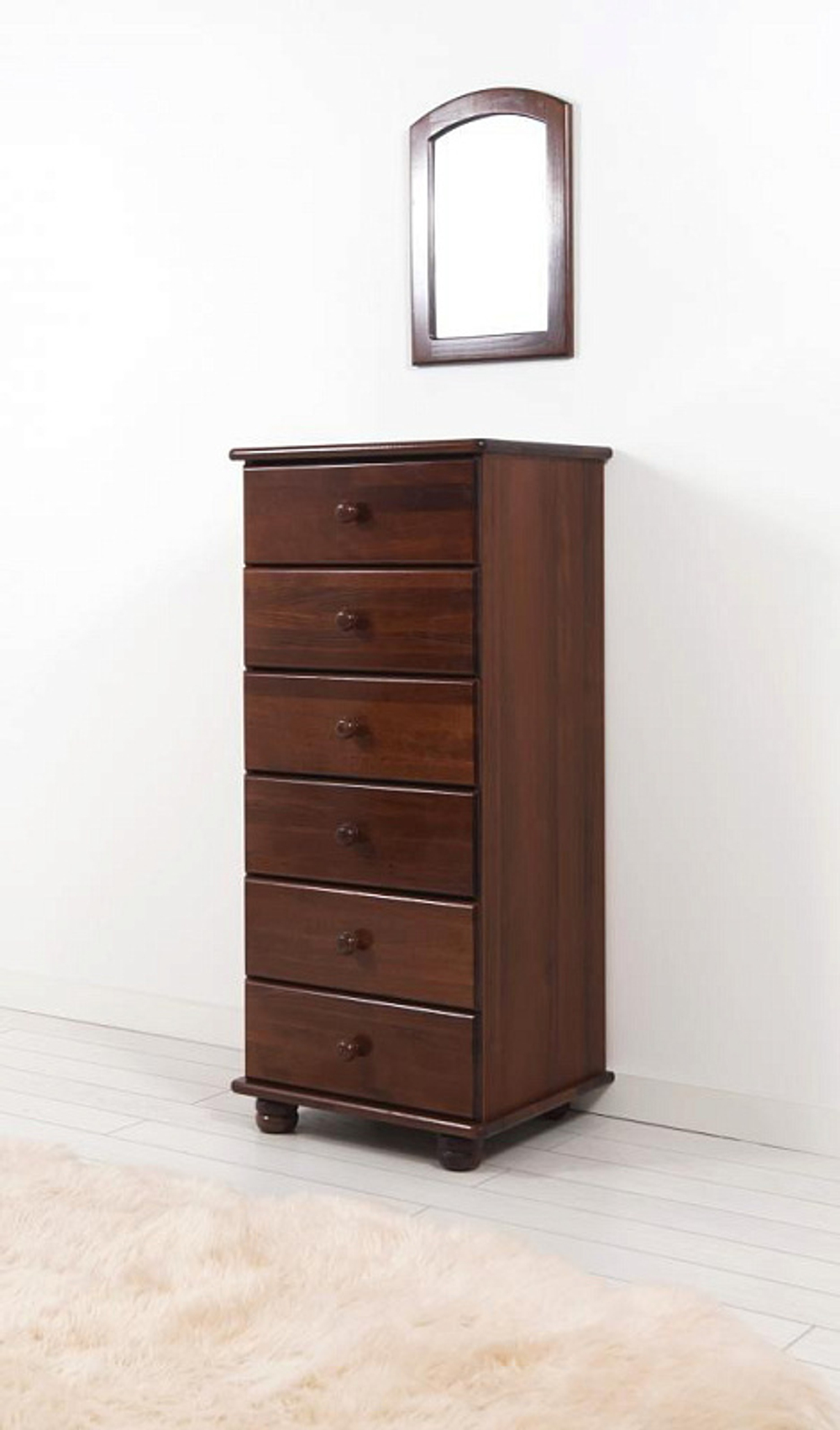 Детский бельевой комод Гандылян Жасмин махагон