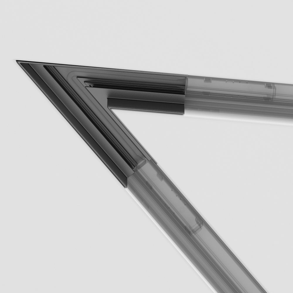 Угол для соединения 45° встраиваемого однофазного шинопровода Maytoni Gravity TRA010CLS-42B