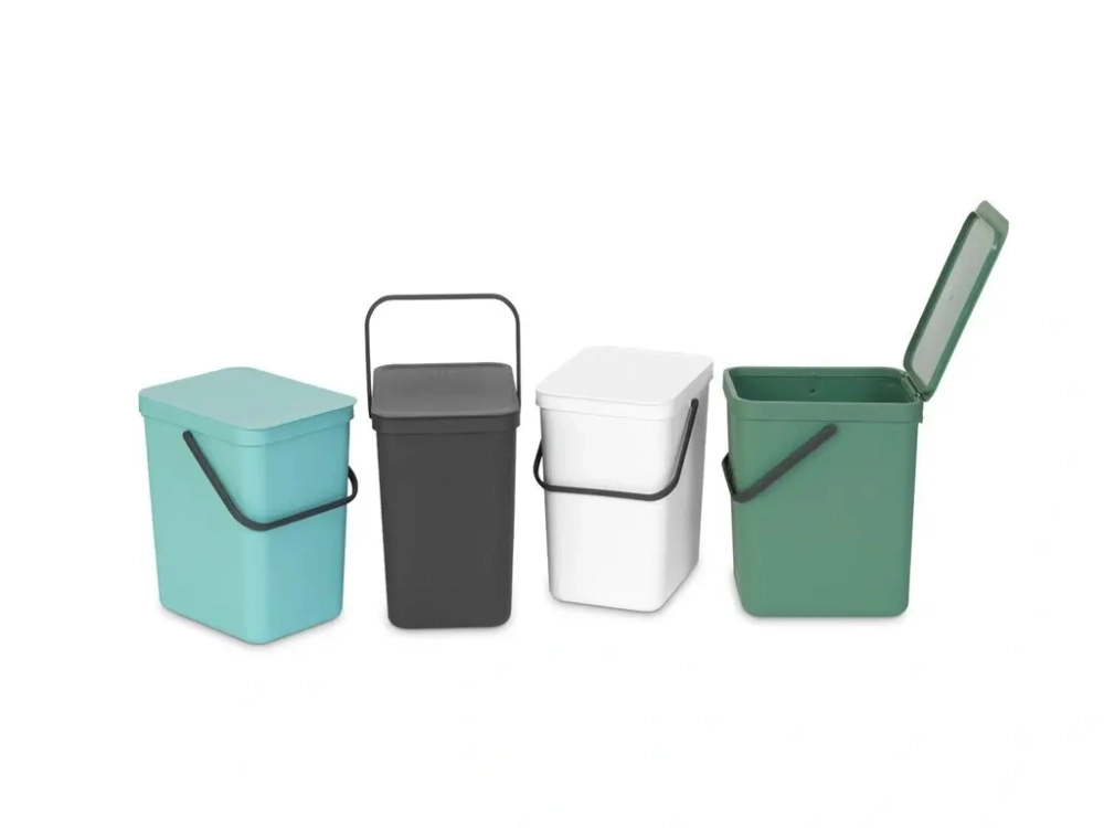 Brabantia Контейнер для мусора Sort & Go 25 л серый