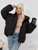 Шапка бини вязаная двойная без отворота