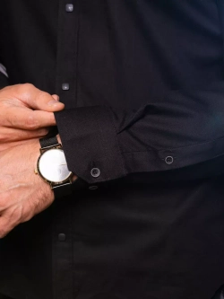 Рубашка с длинным рукавом стойка