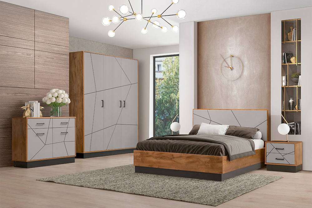 Шкаф для одежды Гамма 54.12, Таксония, Грей