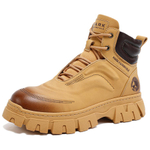 FAIRWHALE Short Mid Calf Combat Boots Men"s