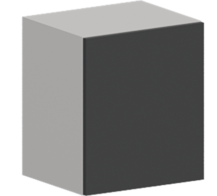 Кухня Модуль ШВГ 409 Белый / Графит