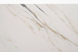 "Меркурий" стол интерьерный раздвижной обеденный из керамики, цвет белый глянцевый