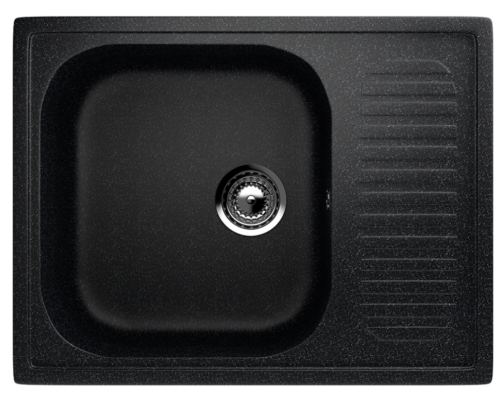 МОЙКА ULGRAN РЕВЕРС С ПЛОЩАДКОЙ U-202 ЧЕРНЫЙ 308