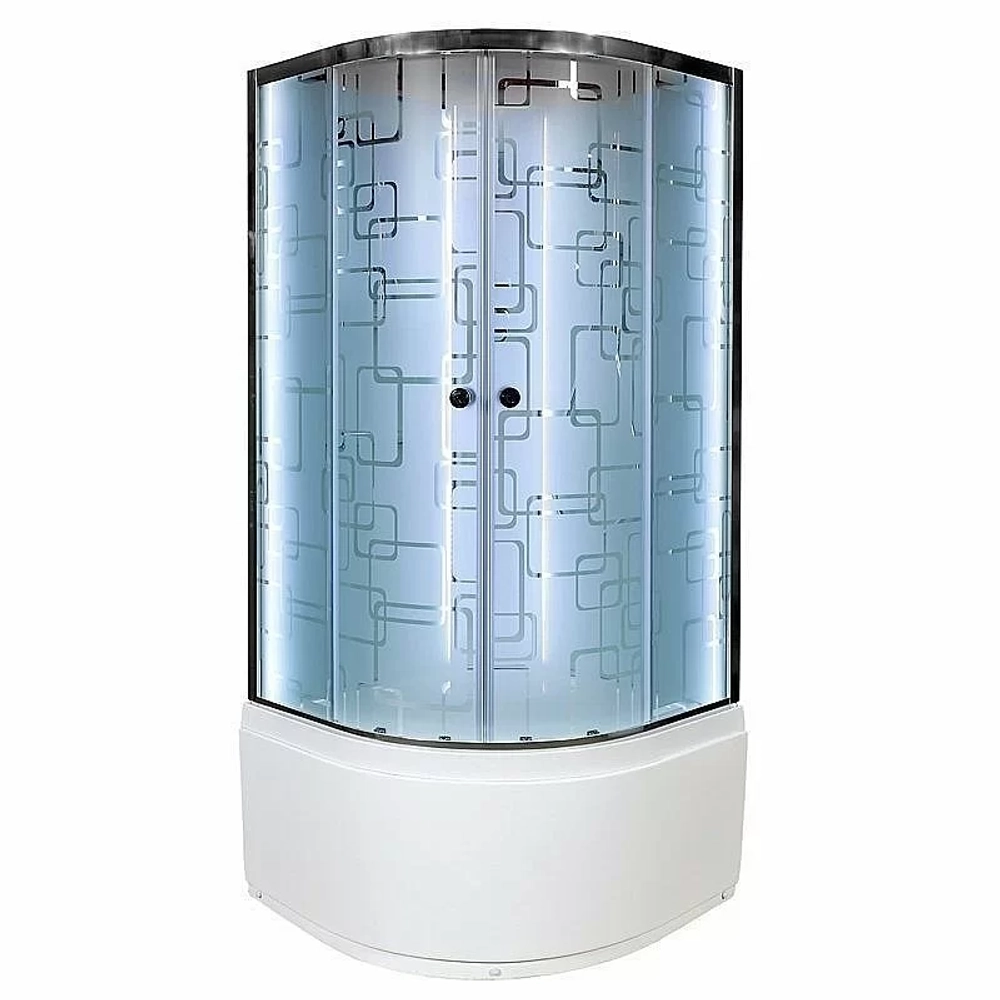 Душевая кабина DTO ЕМ4590 N LED 90х90