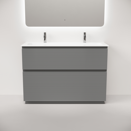 Тумба напольная Sancos Folk Floor 1190х445х850, c двумя ящиками оснащенными доводчиками, Ergraut soft, арт.FL120FES