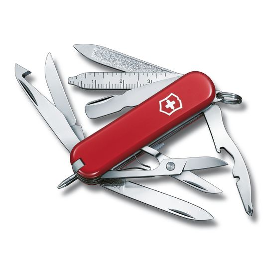 Складной нож Victorinox 0.6385 MiniChamp c клинком из стали X55CrMo14, рукоять Cellidor