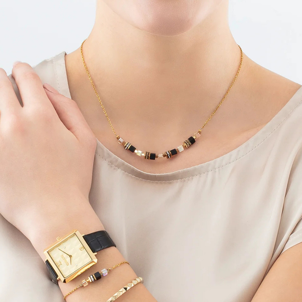 Колье Coeur de Lion Black-Gold 5076/10-1316