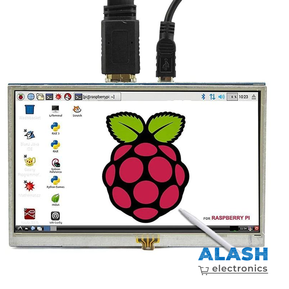 Цветной сенсорный HDMI-дисплей для Raspberry Pi, 5” (800×480)