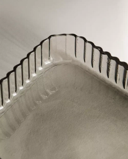 ZARA HOME МЫЛЬНИЦА ИЗ ТЕРМОСТОЙКОГО СТЕКЛА ДЛЯ ВАННОЙ, СЕРЫЙ