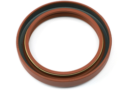 Сальник 80х105х13/18,5 а/м КАМАЗ хвостовика редуктора моста  (красный с пружиной/FPM) Резинотехника г. Балаково ( ОЕ РТ6520-2402276 )