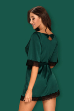 Sensuelia peignoir Green Obsessive