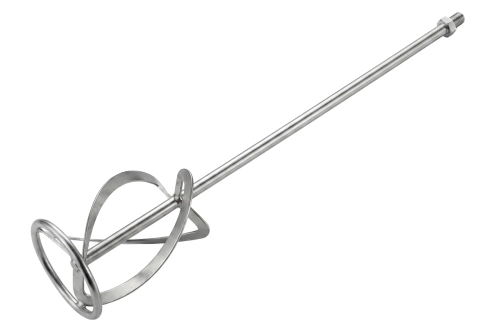 Насадка миксер 120х590 мм для легких растворов усиленная снизу вверх резьба М14 Профи FIT