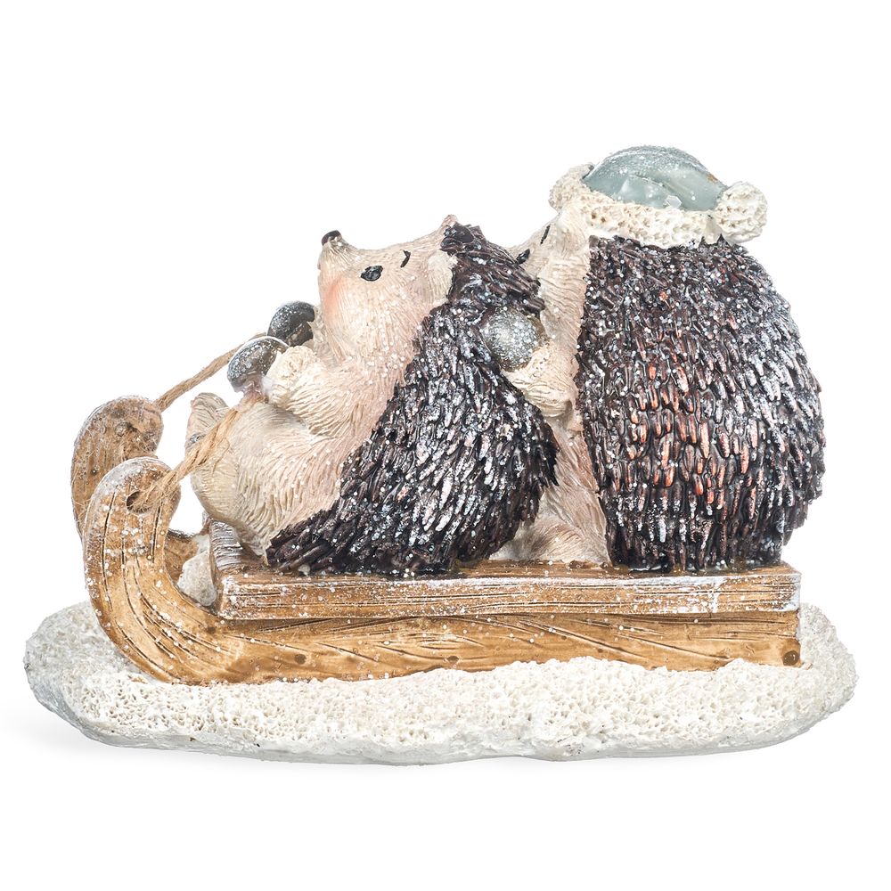 СТАТУЭТКА "ЕЖИКИ" 15Х8,5Х9,7 СМ