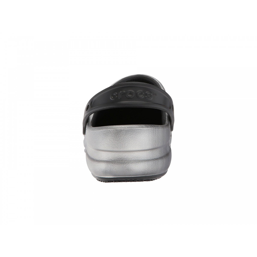 Сабо Crocs Work Bistro Graphic Clog Metallic Silver