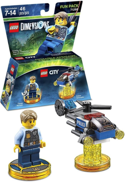 LEGO Dimensions: Чейз Маккейн (Fun Pack) 71266 — Chase McCain and Police Helicopter (Fun Pack) — Лего Измерения