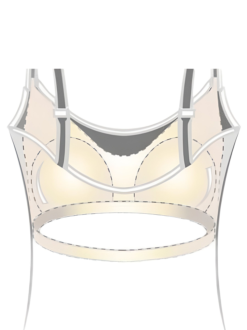 Топ бюстгальтер спортивный для фиксации экзопротезов после мастэктомии, XL Amoena