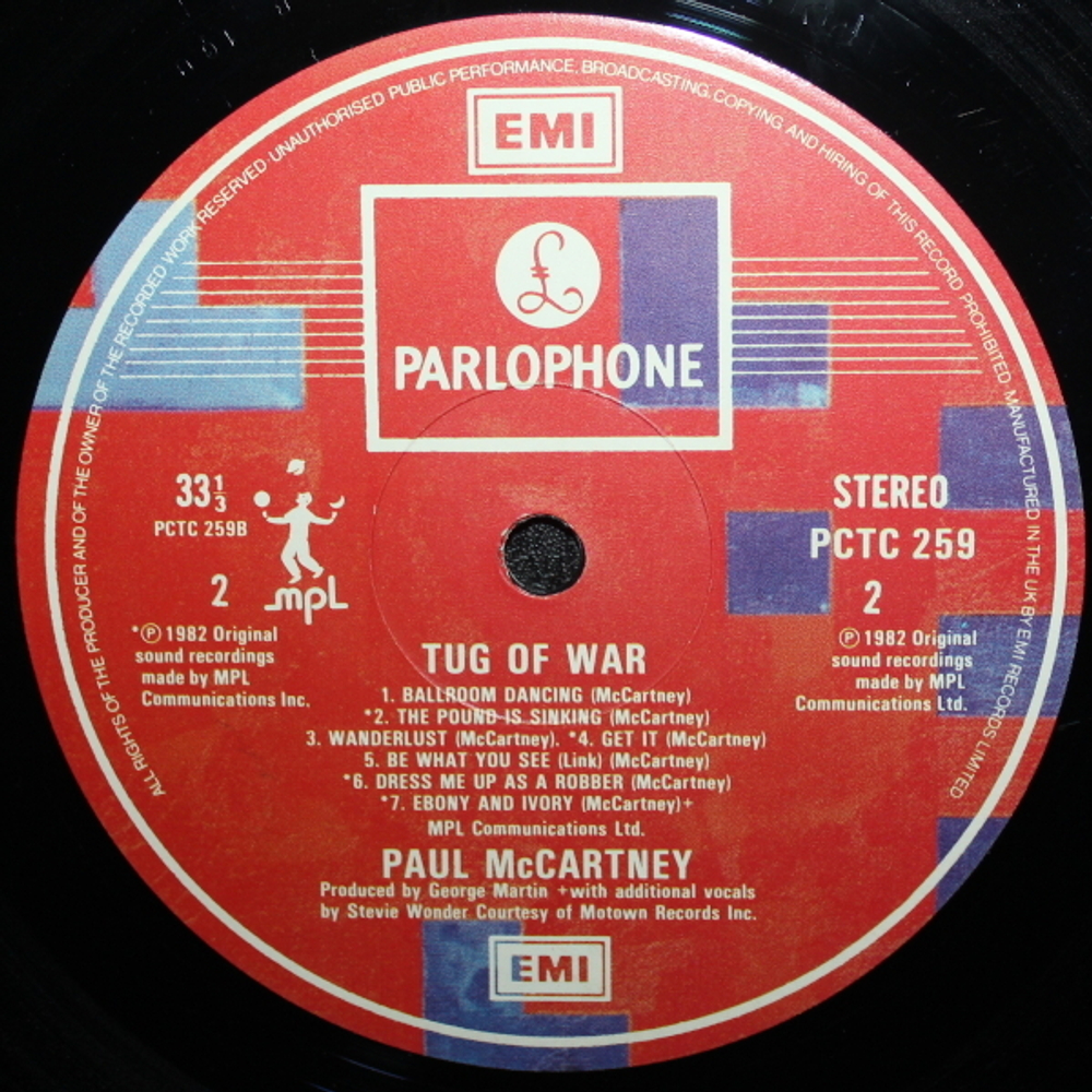 Paul McCartney / Tug Of War (LP)