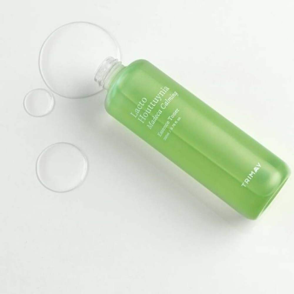 Успокаивающий тонер-эссенция с пробиотиками Trimay Lacto Houttuynia Madeca Calming Dual Essence Toner