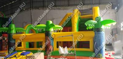 Коммерческий надувной батут "Сафари джунгли" 5,5*4,5*3,5 м